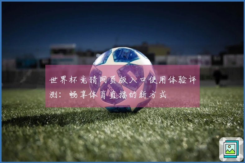 世界杯竞猜网页版入口使用体验评测：畅享体育直播的新方式